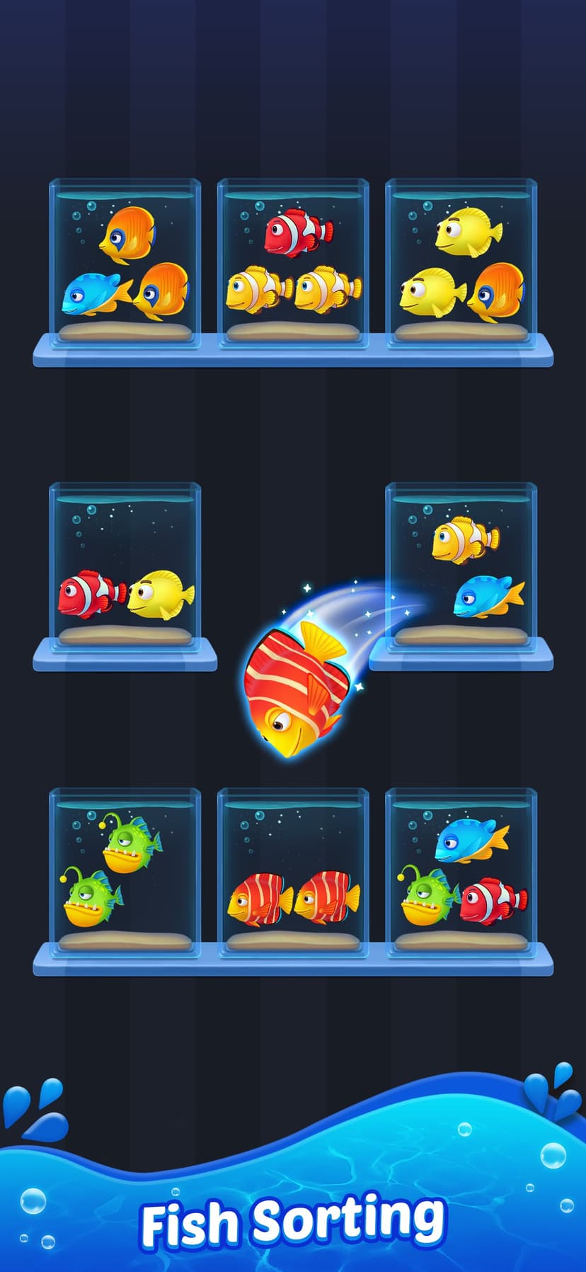 Fish Sort 3D: Match Puzzle screenshot 1 - screenshot