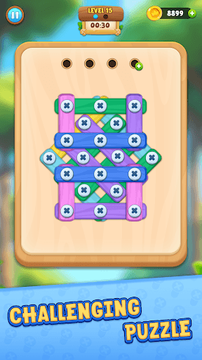 Wood Nuts And Bolts Puzzle screenshot 1 - screenshot