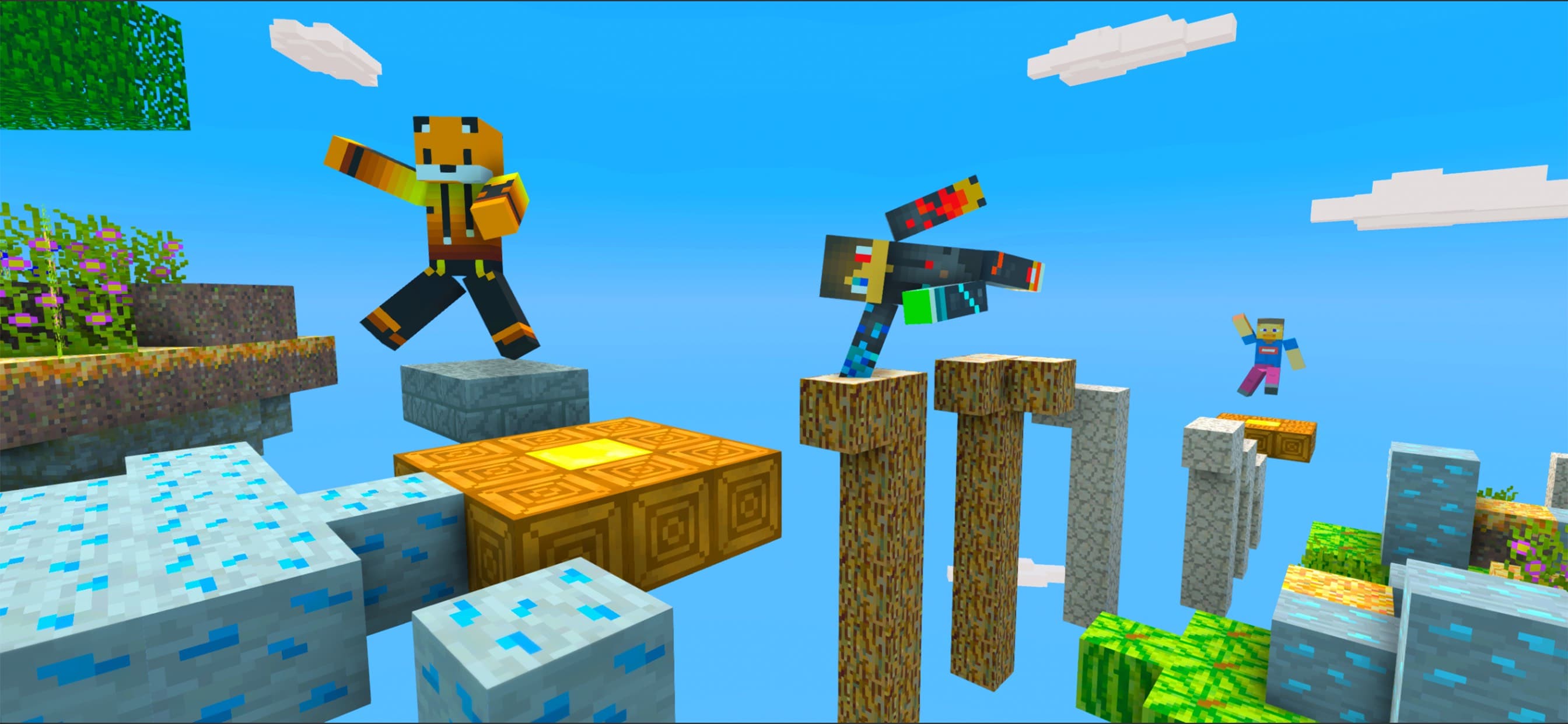 Craft Parkour : 3D Blocky Race screenshot 1 - screenshot