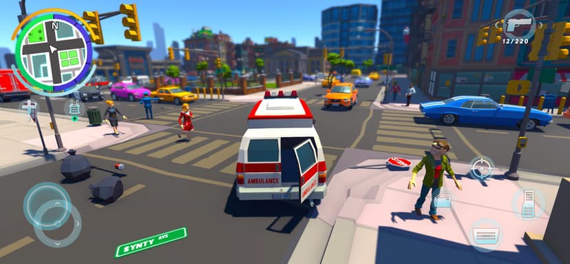 Gangster Crime Auto Polygon screenshot 1 - screenshot