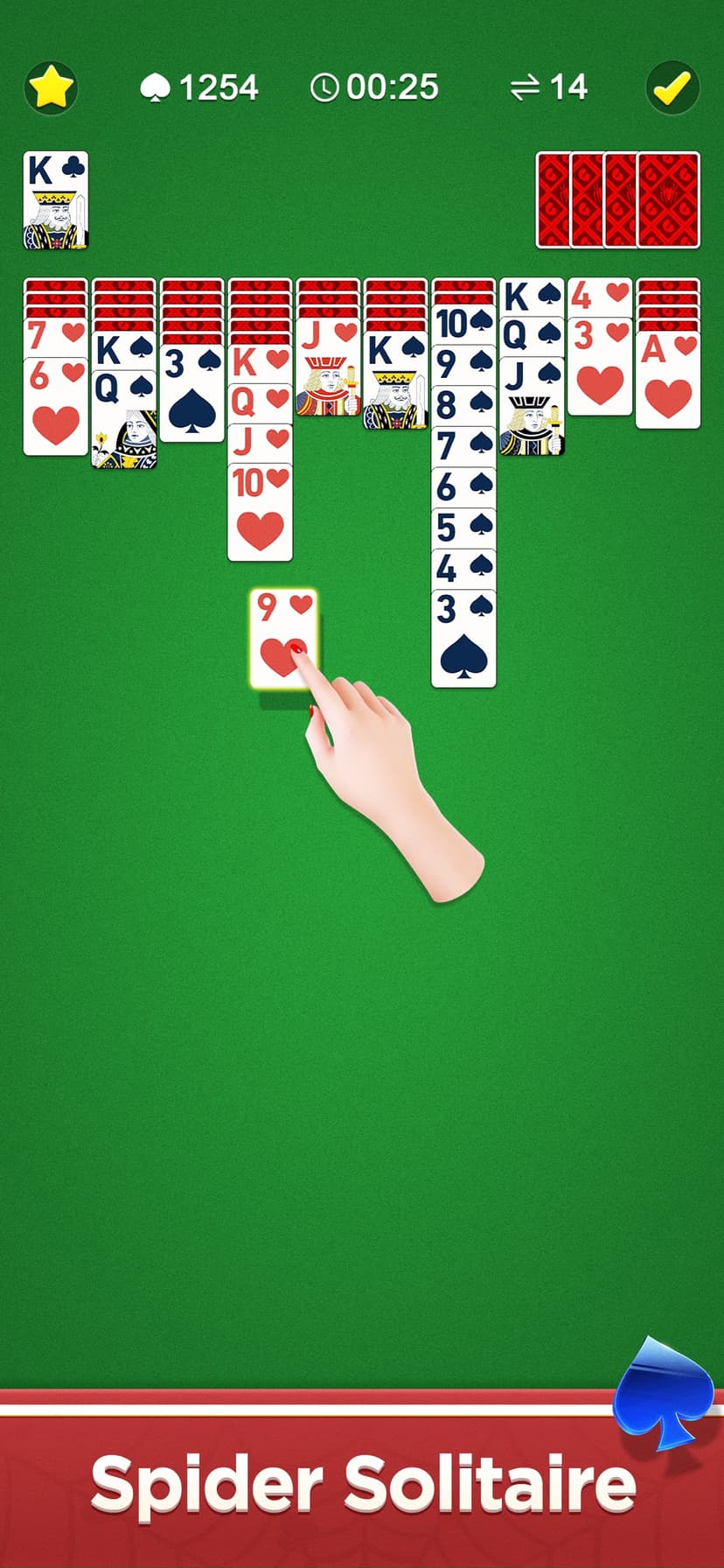 Classic Spider Solitaire Mania screenshot 1 - screenshot