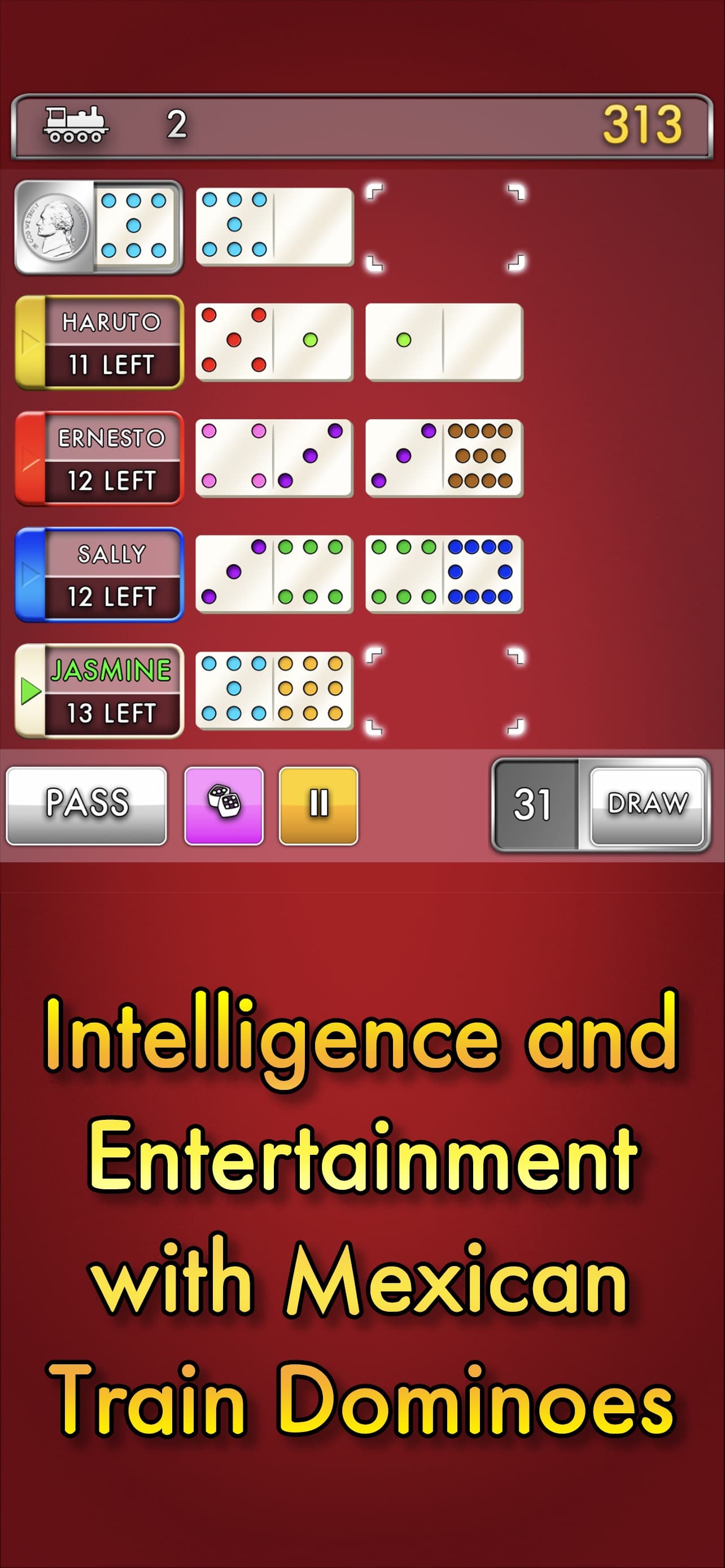 Mexican Train Dominoes Classic screenshot 1 - screenshot