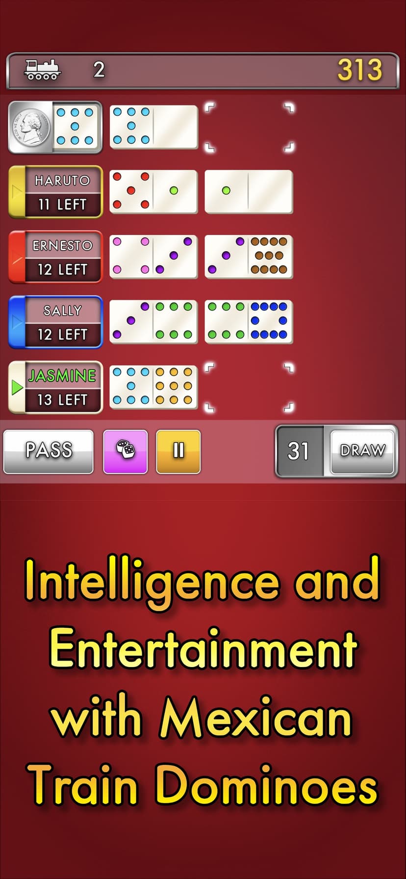 Mexican Train Dominoes Classic screenshot 1 - screenshot