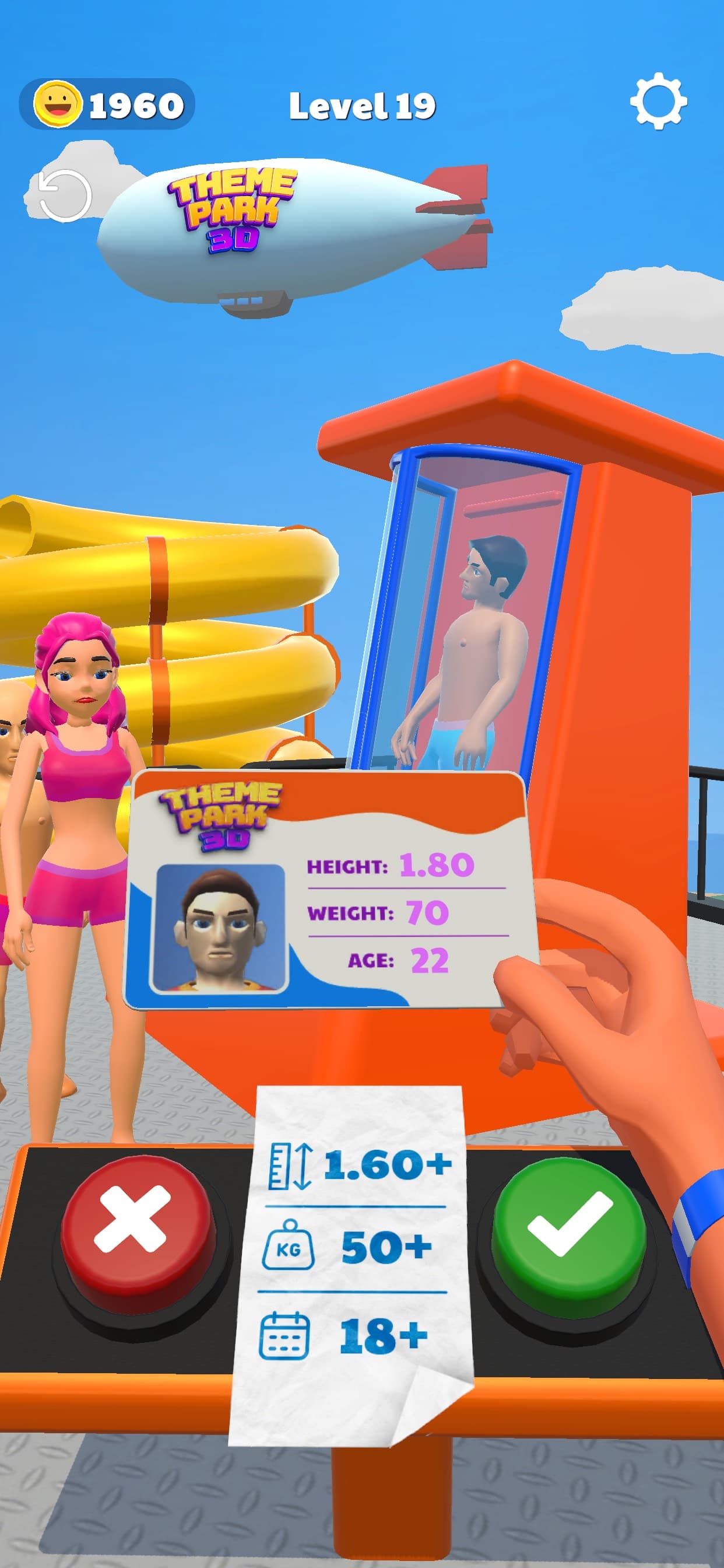 Theme Park 3D - Fun Aquapark screenshot 1 - screenshot