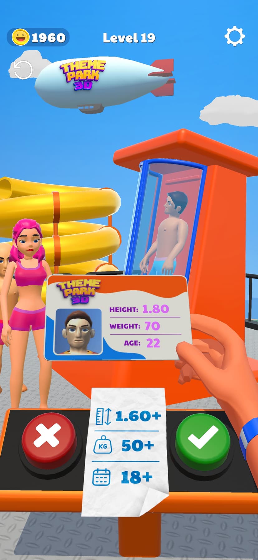 Theme Park 3D - Fun Aquapark screenshot 1 - screenshot