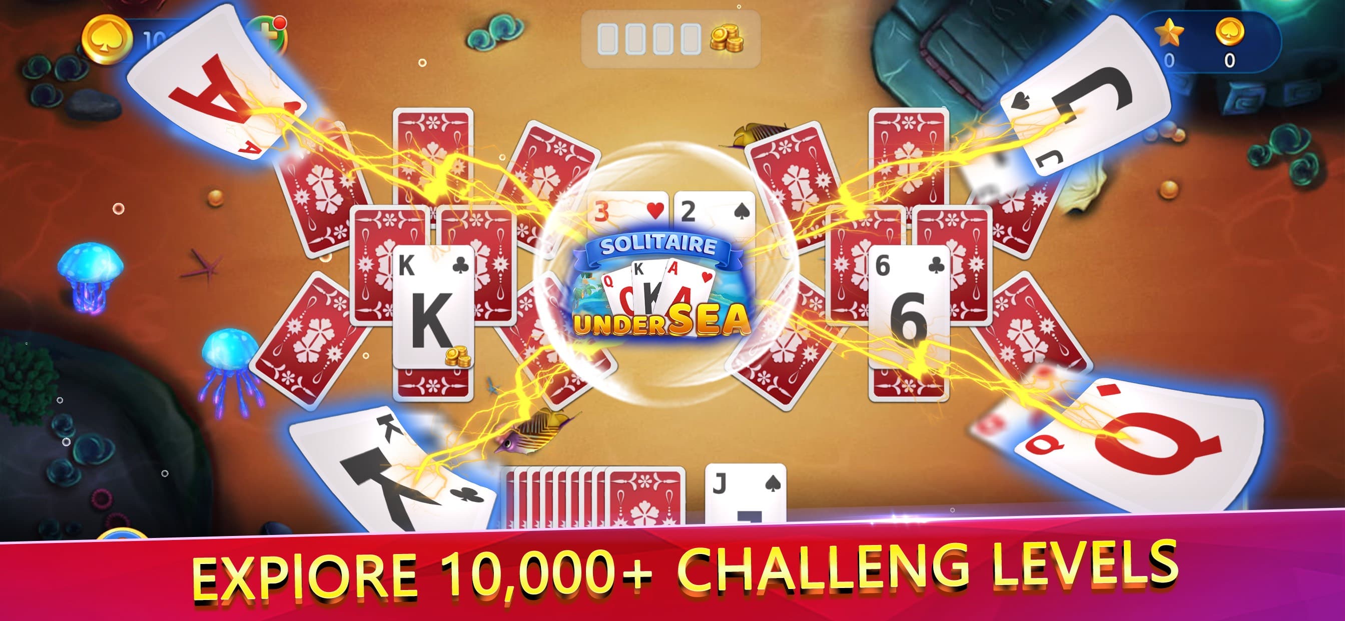 Solitaire UnderSea Tripeaks screenshot 2 - screenshot
