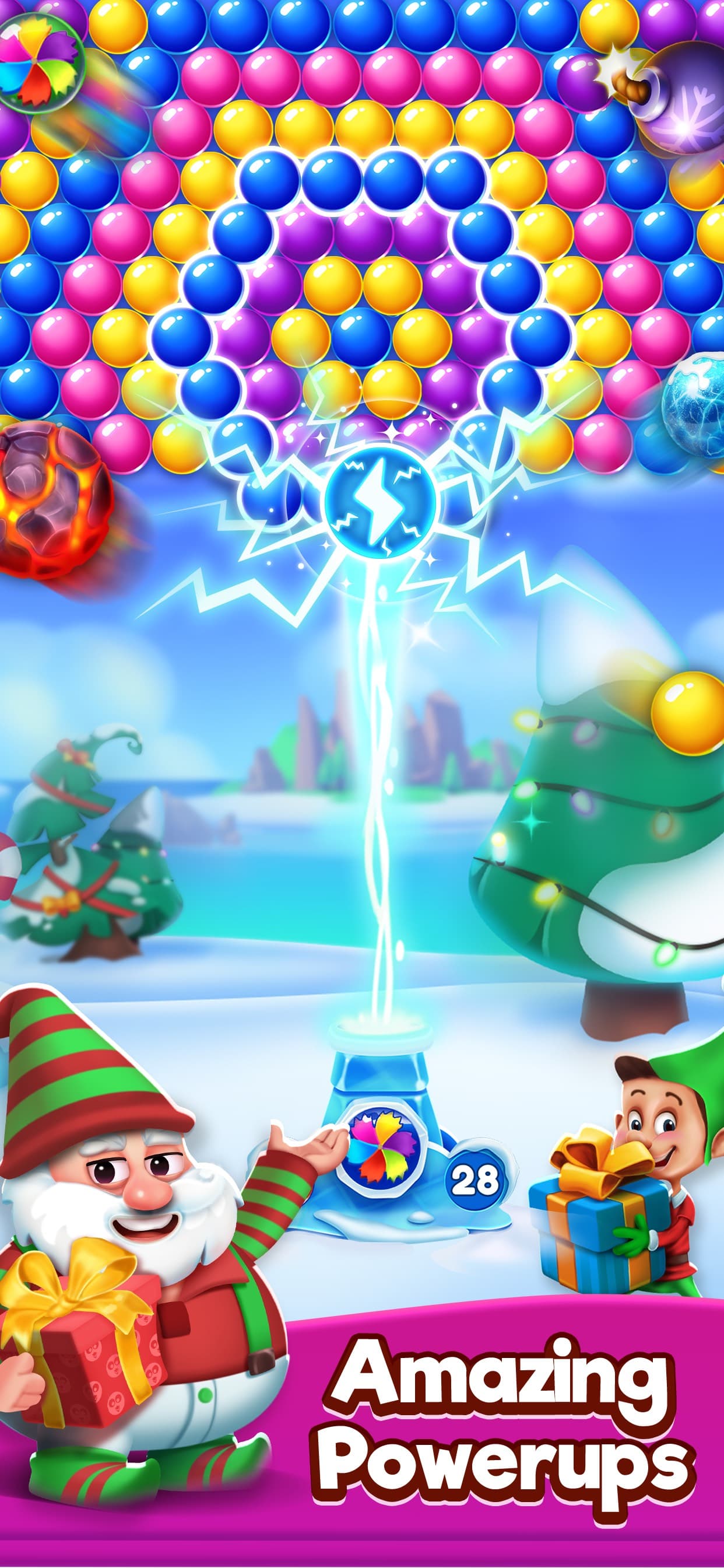 Christmas Games - Bubble Pop screenshot 2 - screenshot