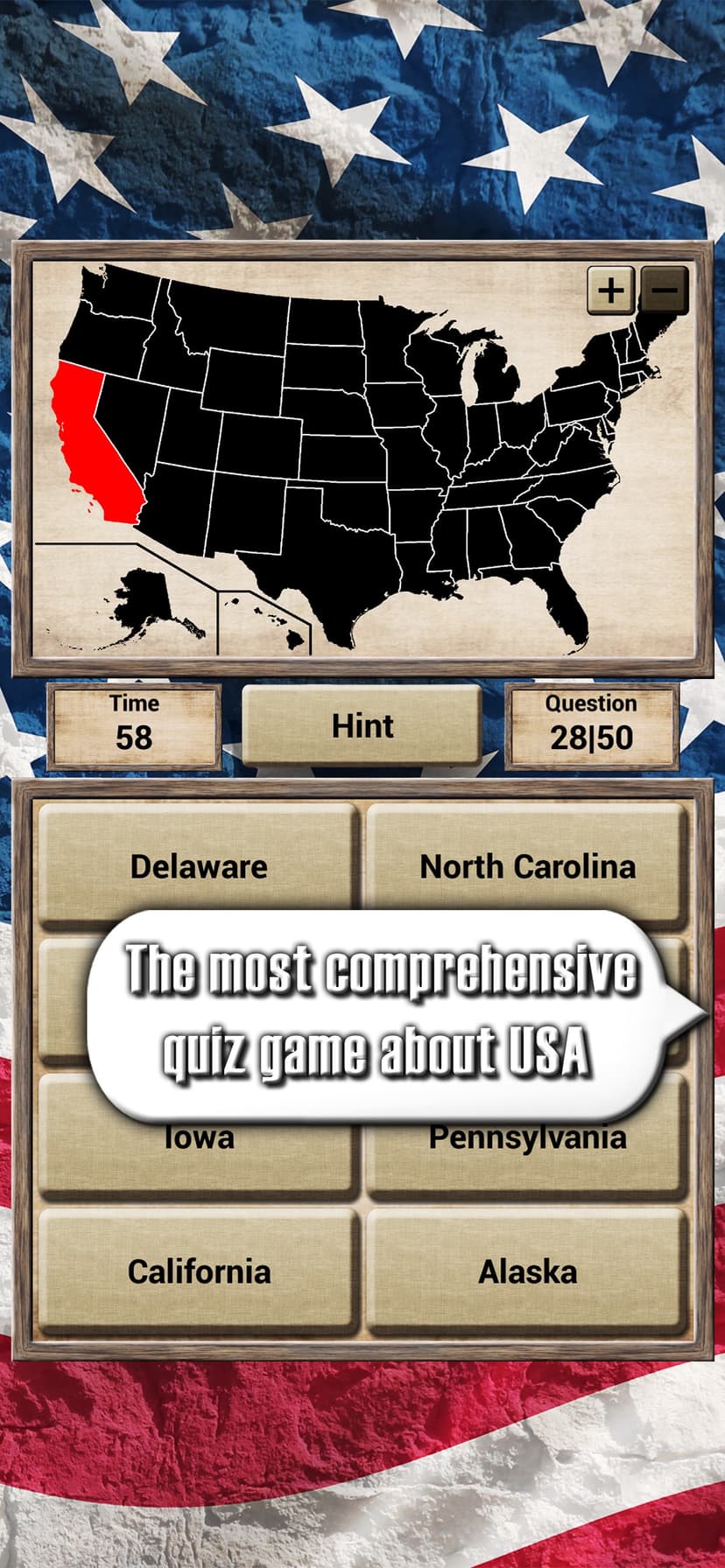USA Geography - Quiz Game screenshot 1 - screenshot