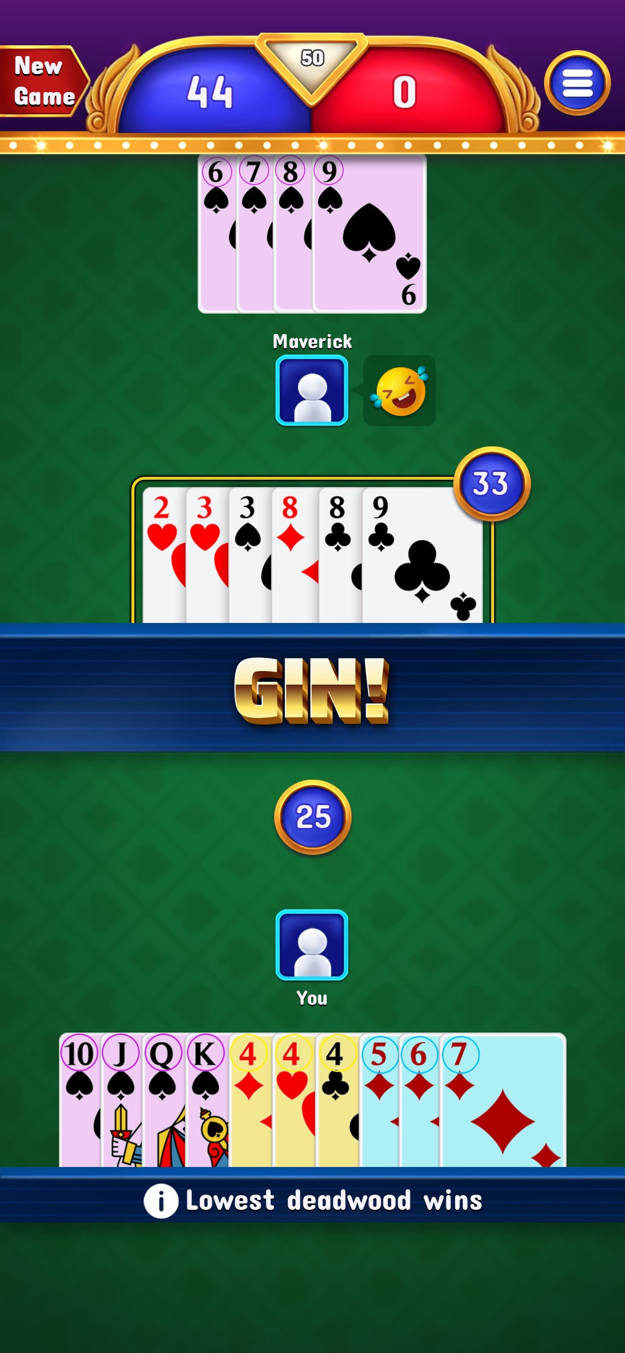Gin Rummy - Classic Cards Game screenshot 2 - screenshot
