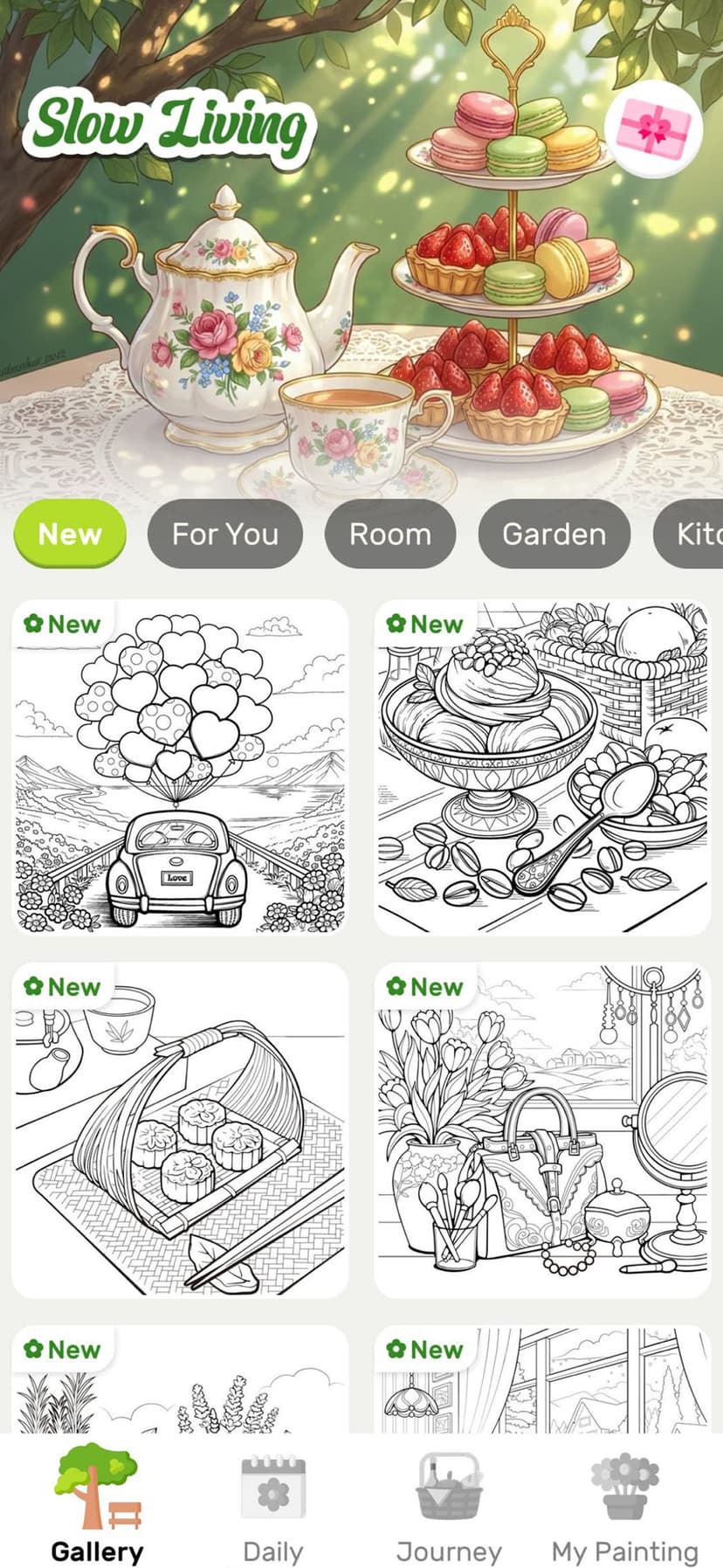 Slow Living Coloring Book screenshot 6 - screenshot