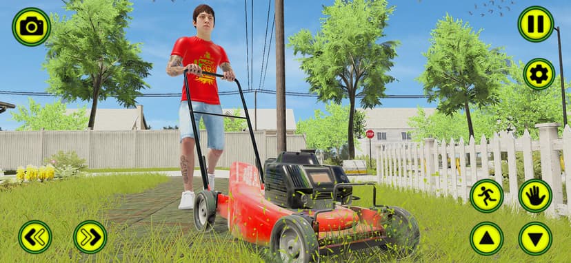Garden Mower Grass Cutting Fun screenshot 2 - screenshot
