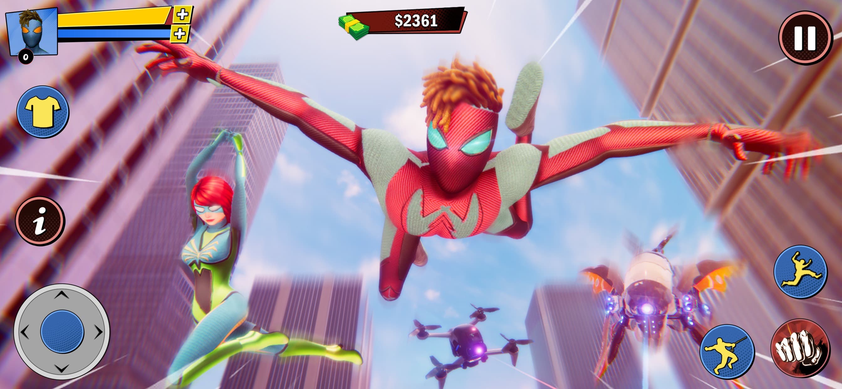 Rope Super Hero Flying Games screenshot 2 - screenshot