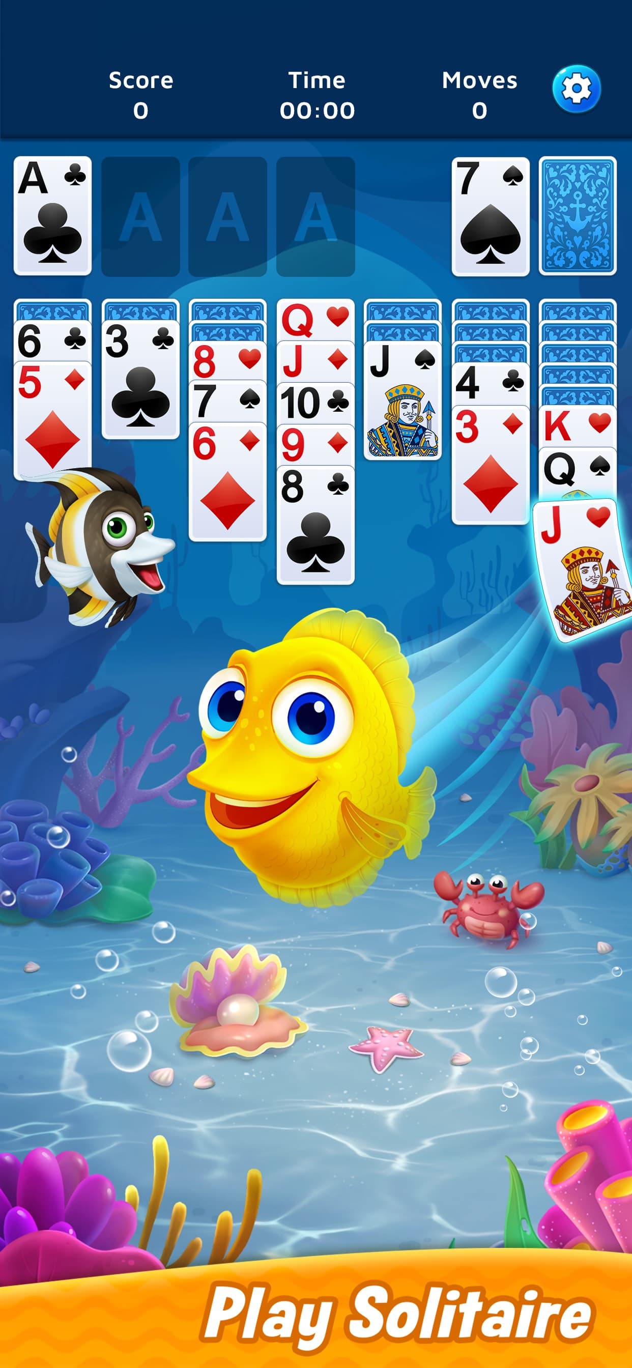Solitaire - Fishland screenshot 1 - screenshot