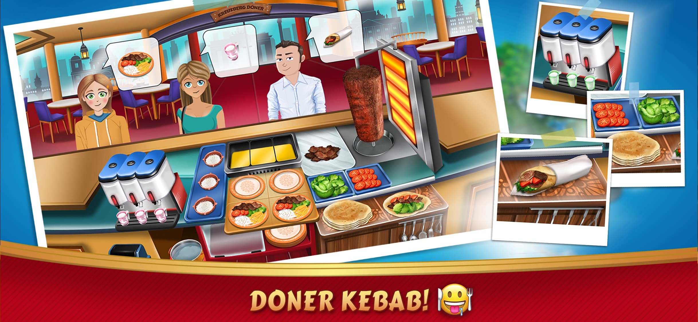 Kebab World: Chef Cafe Cooking screenshot 4 - screenshot