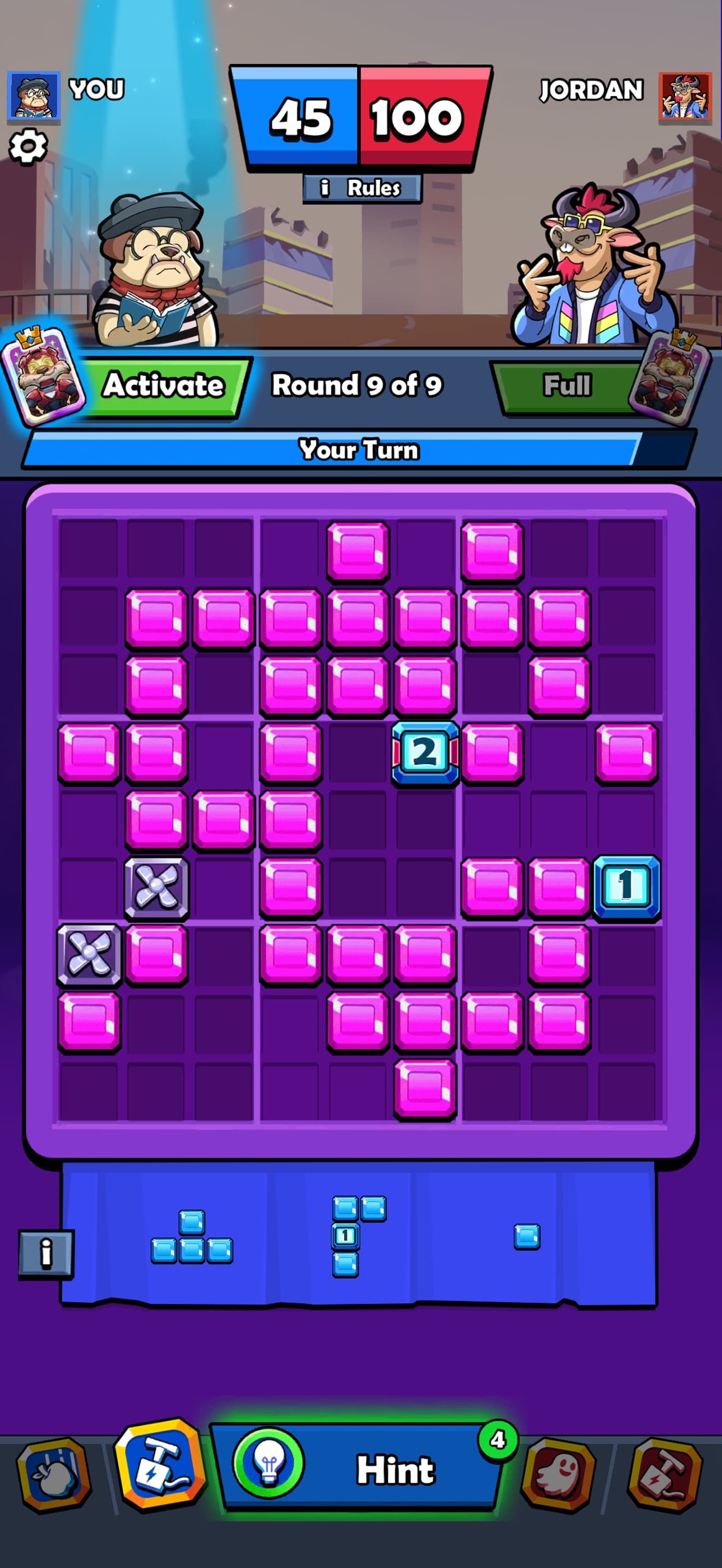 Block Heads: Duel puzzle games screenshot 2 - screenshot
