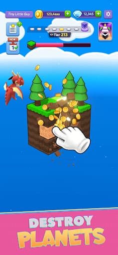 Tiny Worlds: Dragon Idle games screenshot 1 - screenshot