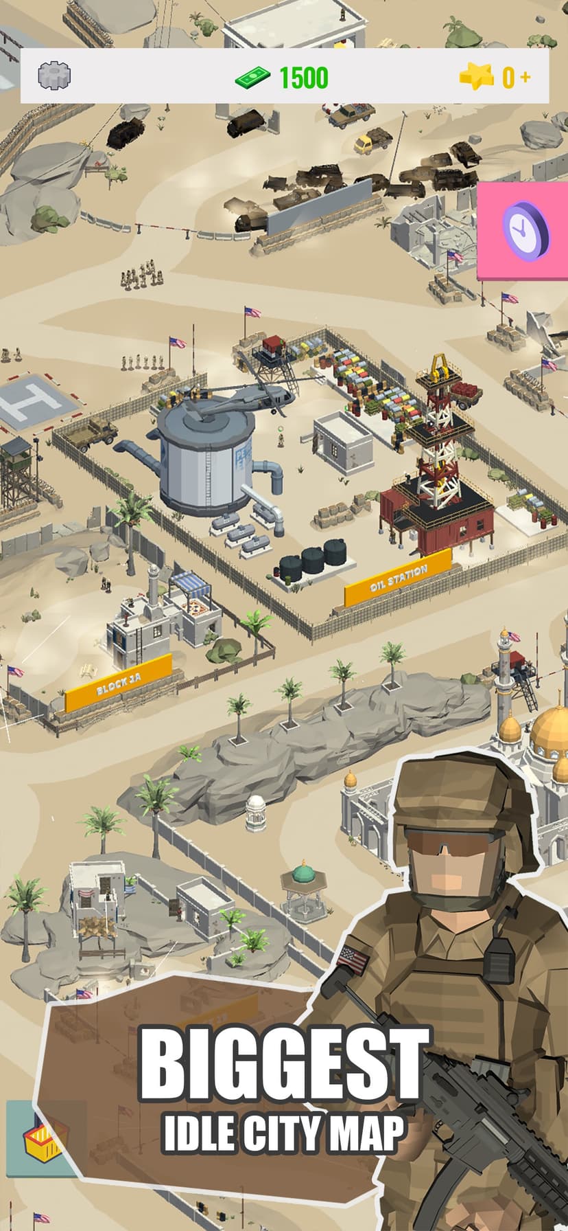 Idle Warzone 3d: Military Game screenshot 1 - screenshot
