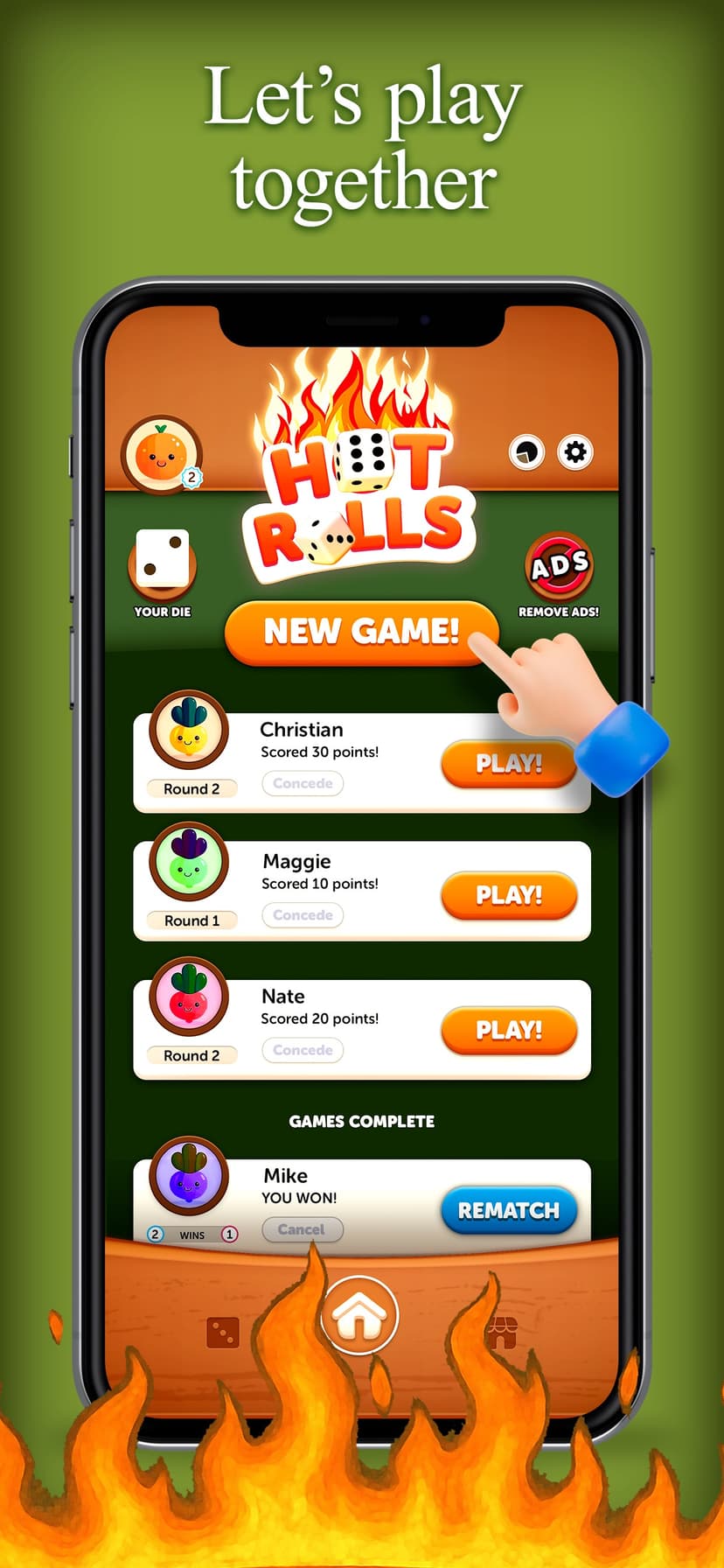 Hot Rolls Dice Strategy Game screenshot 4 - screenshot