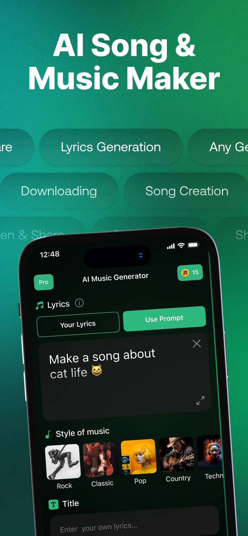 AI Song: AI Music Generator screenshot 1 - screenshot
