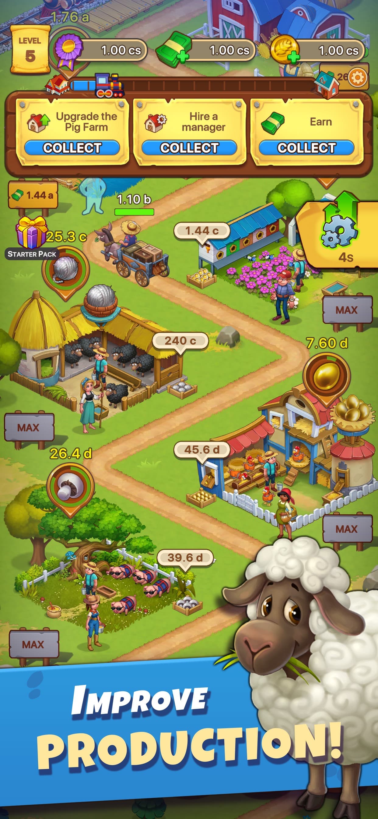 Idle Farmer: Farm Tycoon Games screenshot 3 - screenshot
