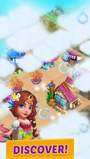 Merge Mermaids-magic puzzles screenshot 3 - screenshot