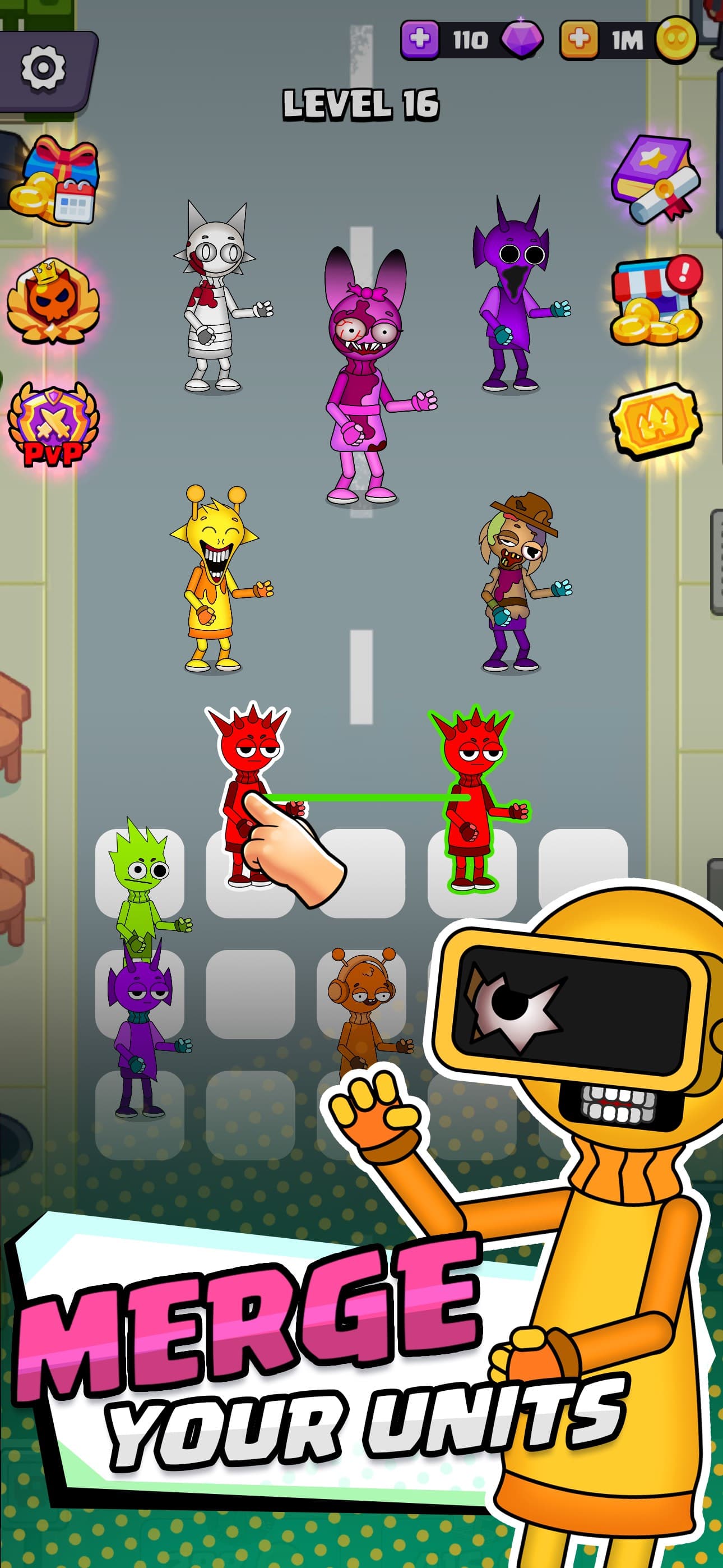 Merge Busters: Spranky Beats screenshot 1 - screenshot