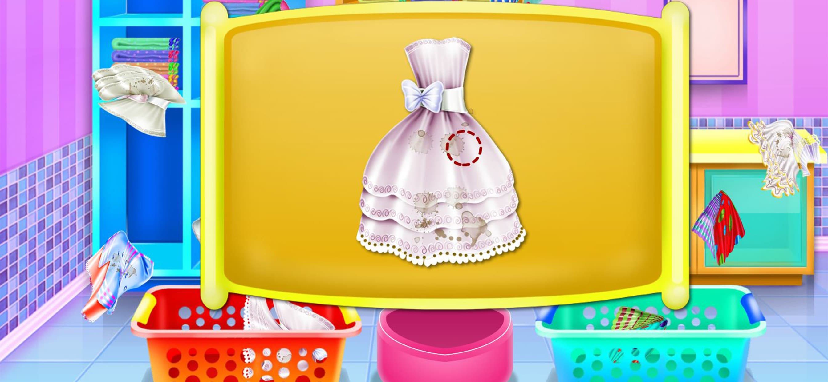 Olivias washing laundry game screenshot 3 - screenshot