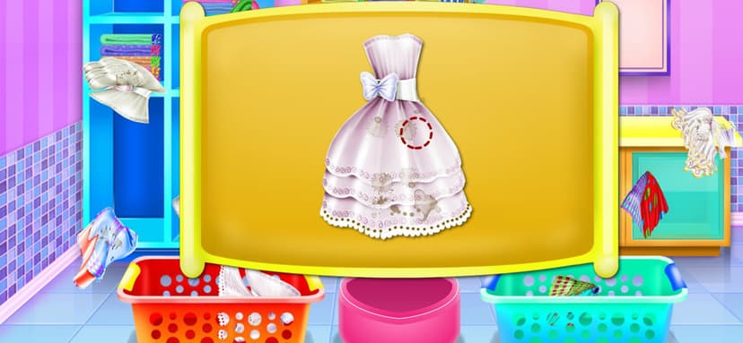 Olivias washing laundry game screenshot 3 - screenshot