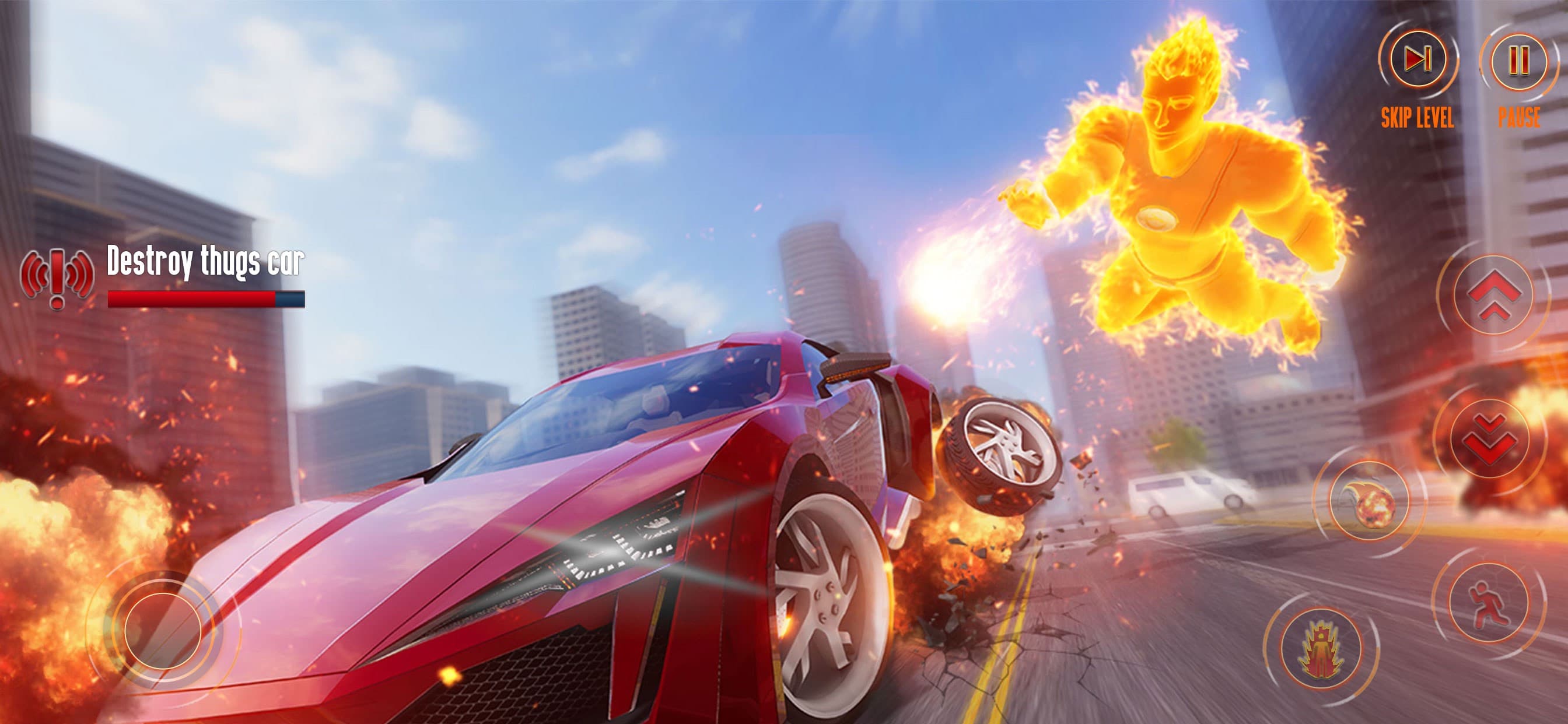 Flying Fire Captain Hero Game screenshot 2 - screenshot