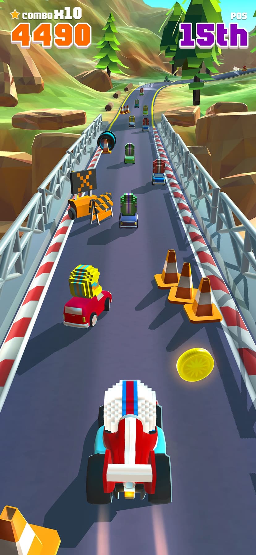 Blocky Racer - Endless Racing screenshot 1 - screenshot