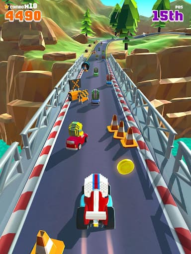 Blocky Racer - Endless Racing screenshot 11 - screenshot