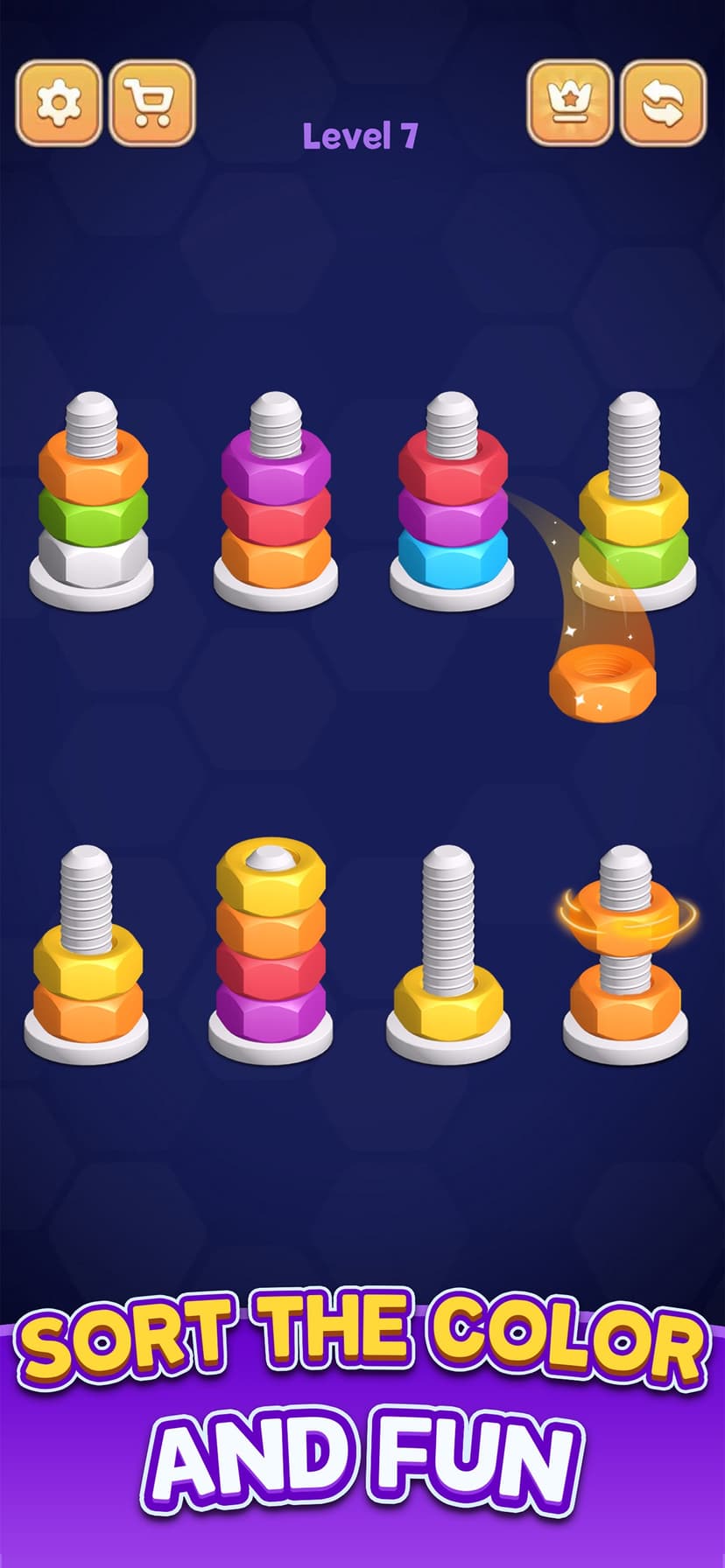 Nuts Sort screenshot 1 - screenshot