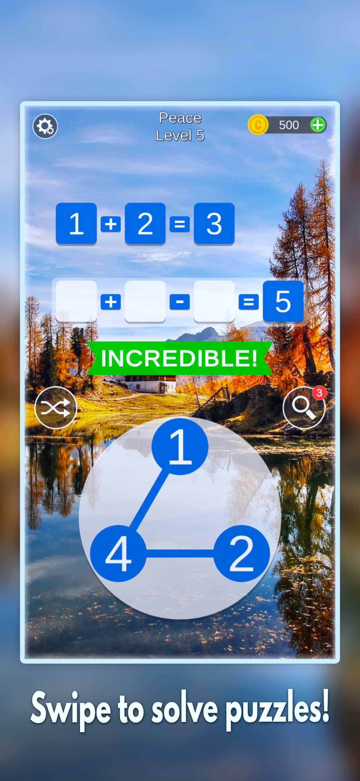 Mathscapes: Math Brain Algebra screenshot 1 - screenshot