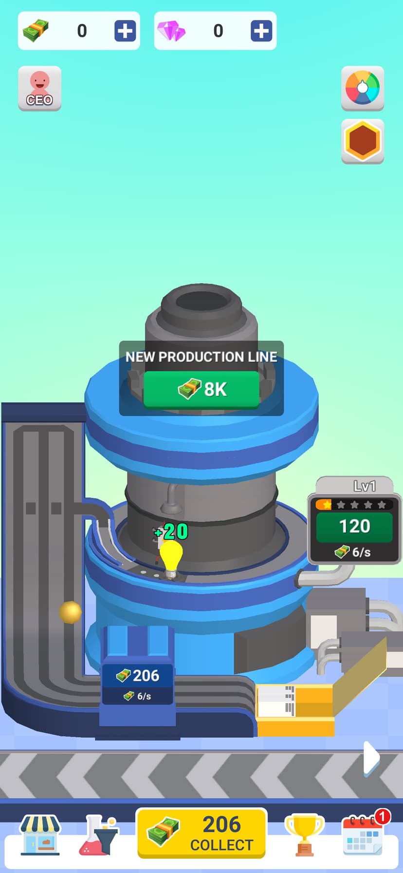 Idle Light Bulb screenshot 1 - screenshot