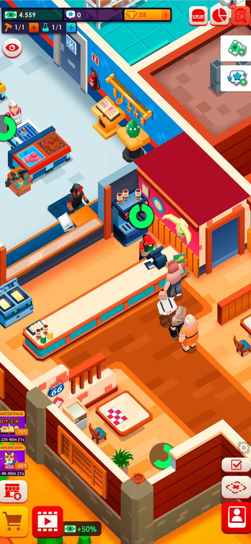 Idle Burger Empire Tycoon—Game screenshot 7 - screenshot