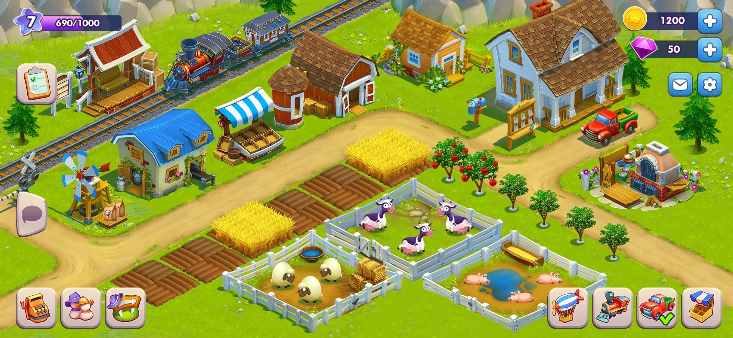 Golden Farm: Fun Farming Game screenshot 1 - screenshot