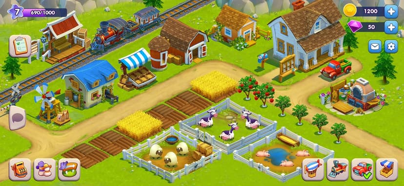 Golden Farm: Fun Farming Game screenshot 1 - screenshot