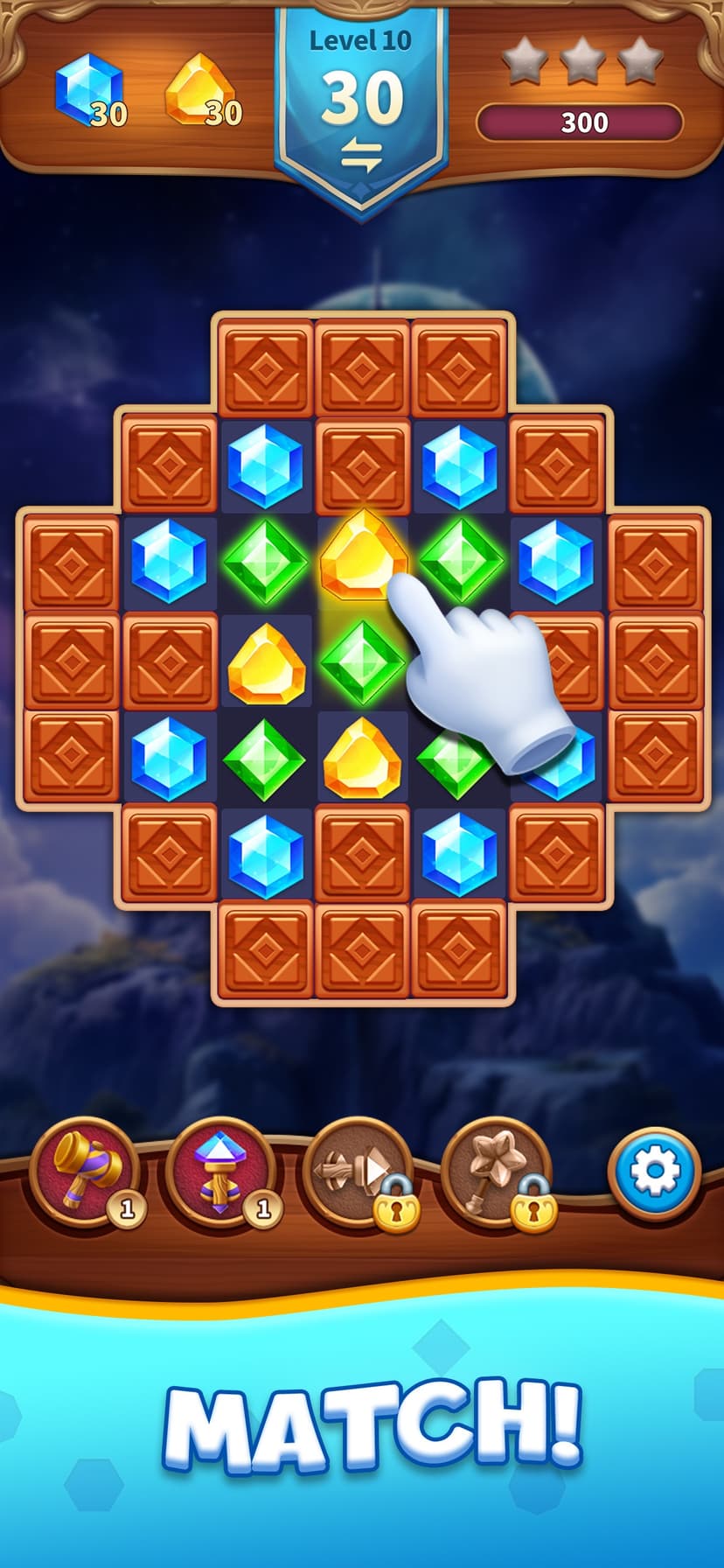 Jewels Adventure Match Blast screenshot 1 - screenshot