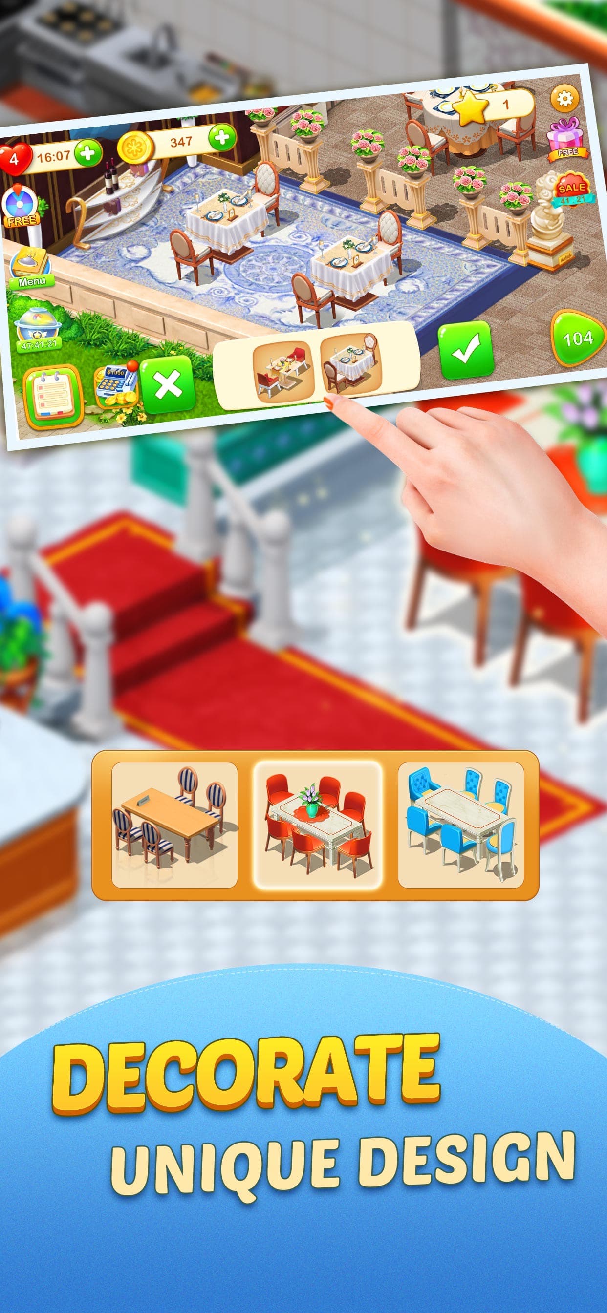 Dream Cafe-Match 3 Crush screenshot 3 - screenshot