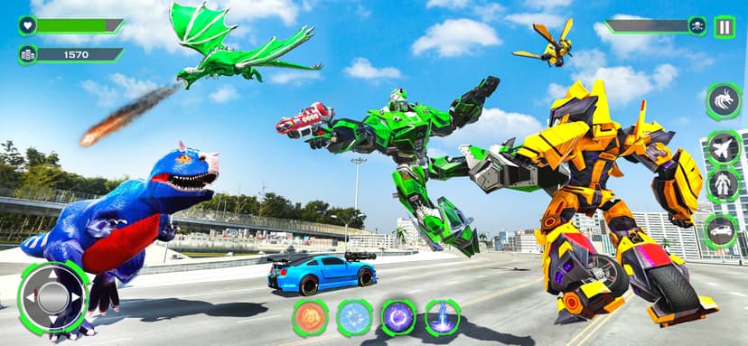 Wild Dino Robot Transform Game screenshot 5 - screenshot