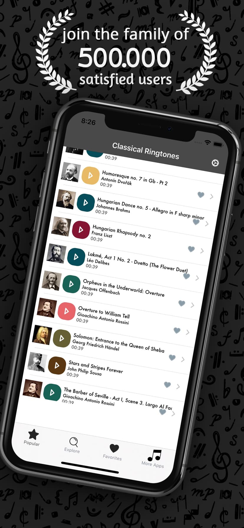 Classical Music Song Ringtones screenshot 1 - screenshot