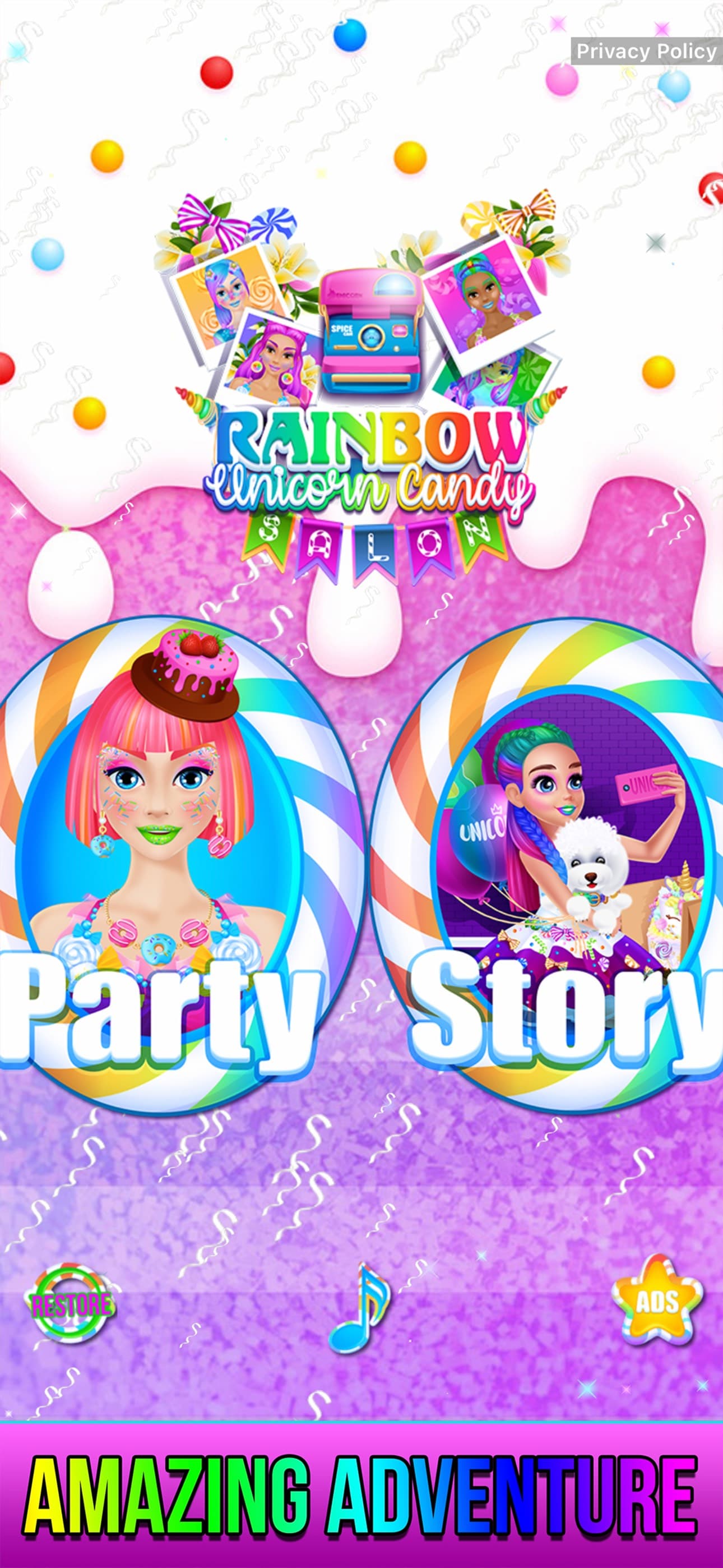 Rainbow Unicorn Candy Salon screenshot 6 - screenshot