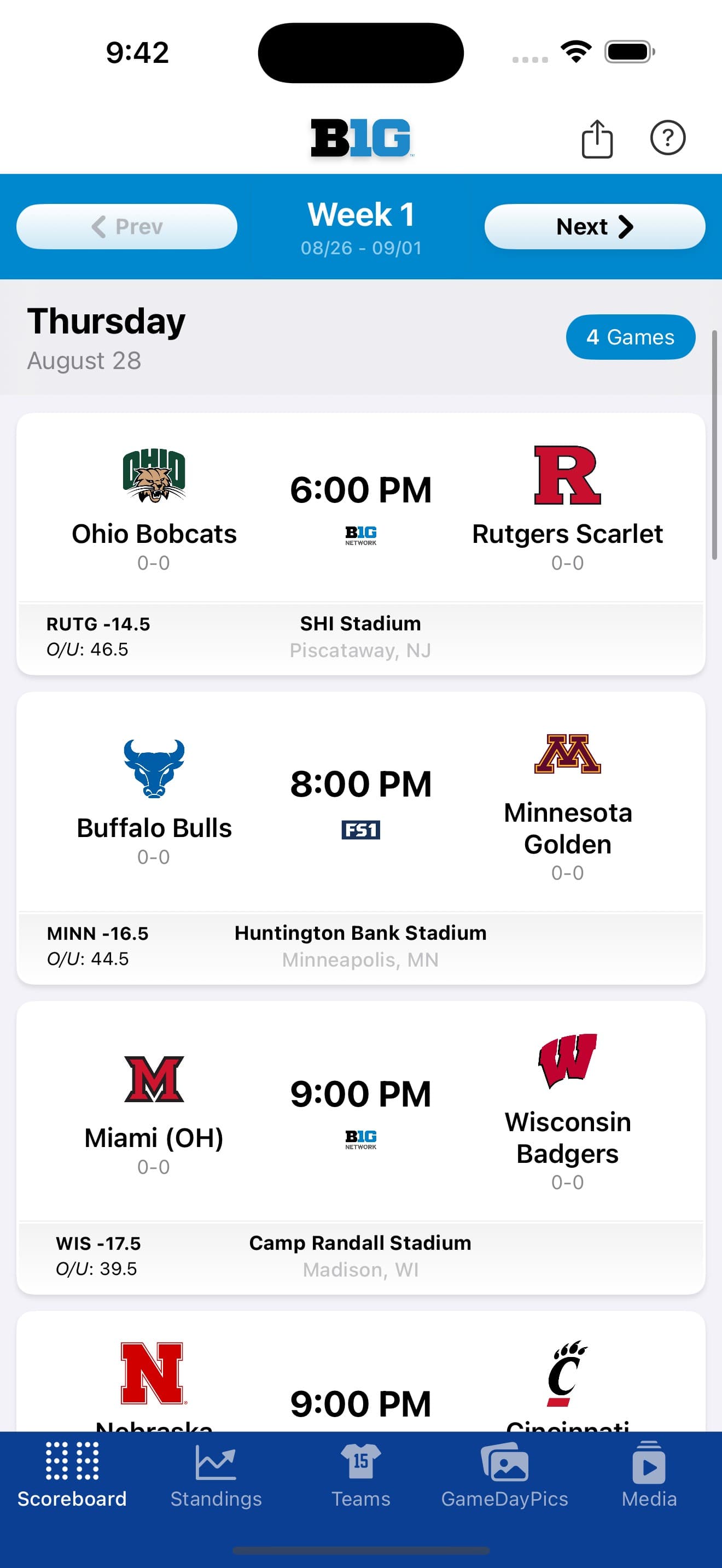 GameDay Live: College Football screenshot 2 - screenshot