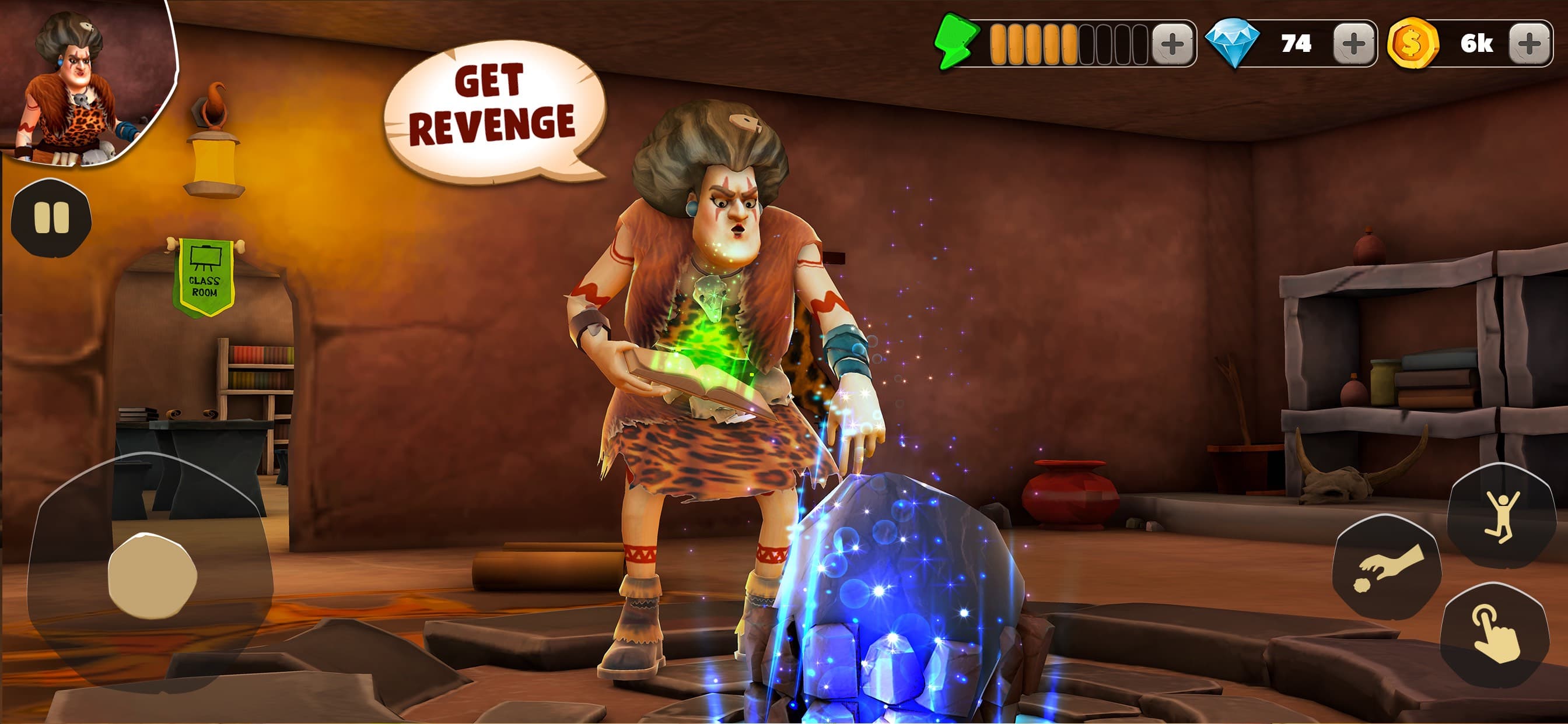 Scary Teacher Stone Age screenshot 3 - screenshot