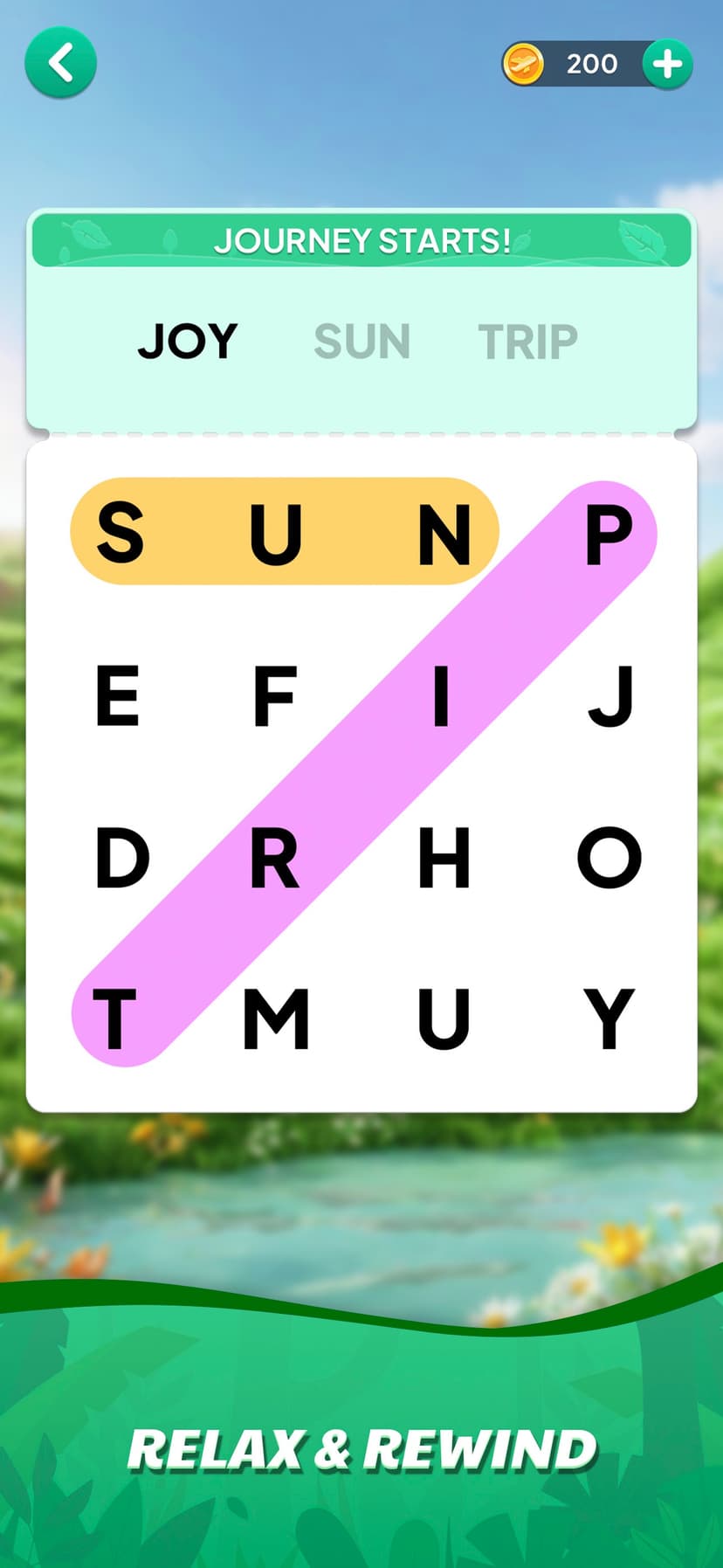 Word Search Journey: Find Word screenshot 1 - screenshot