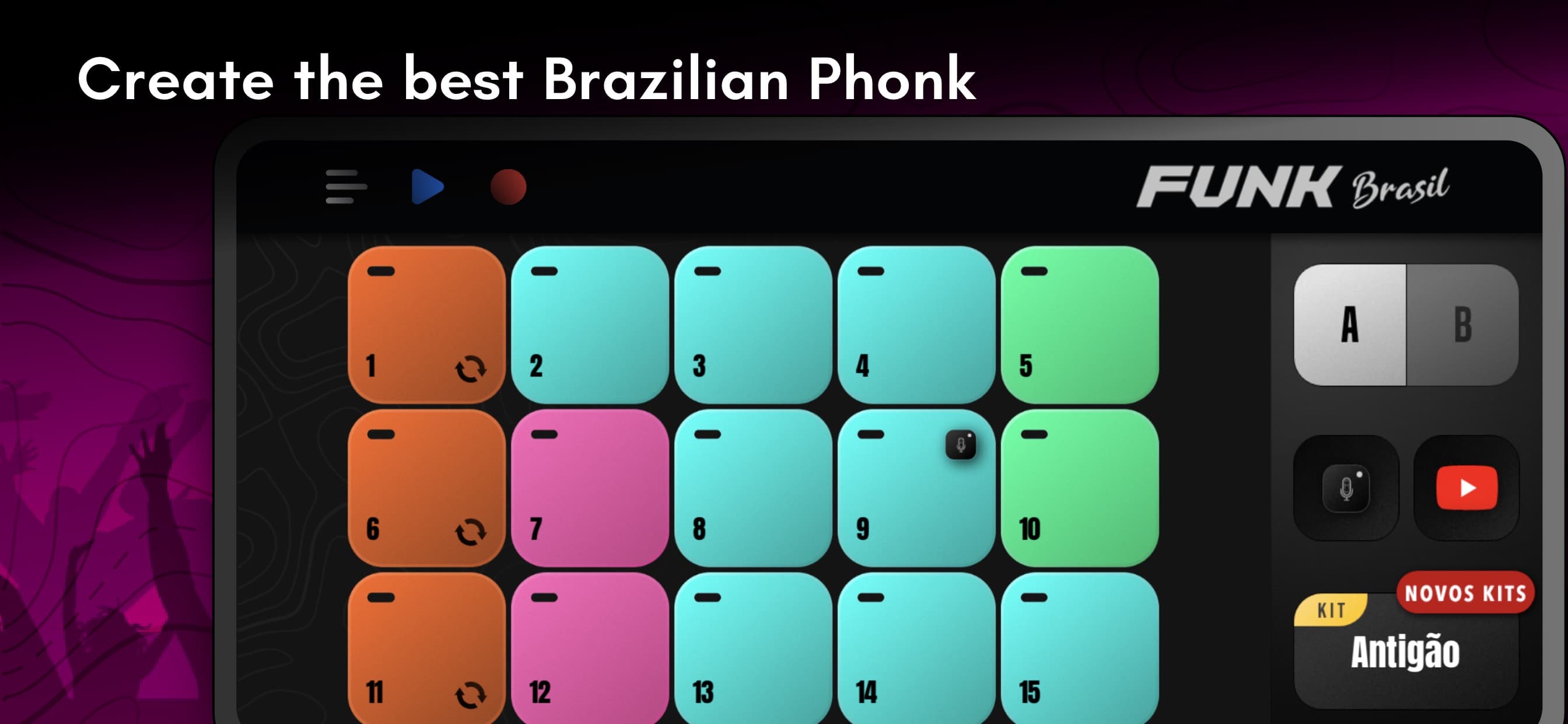 Funk Brasil: DJ MPC drum pads screenshot 1 - screenshot