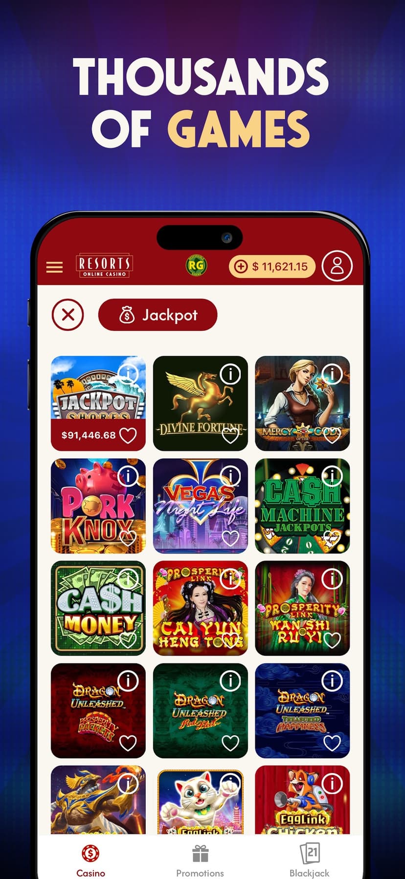 Resorts Casino Online Games screenshot 6 - screenshot