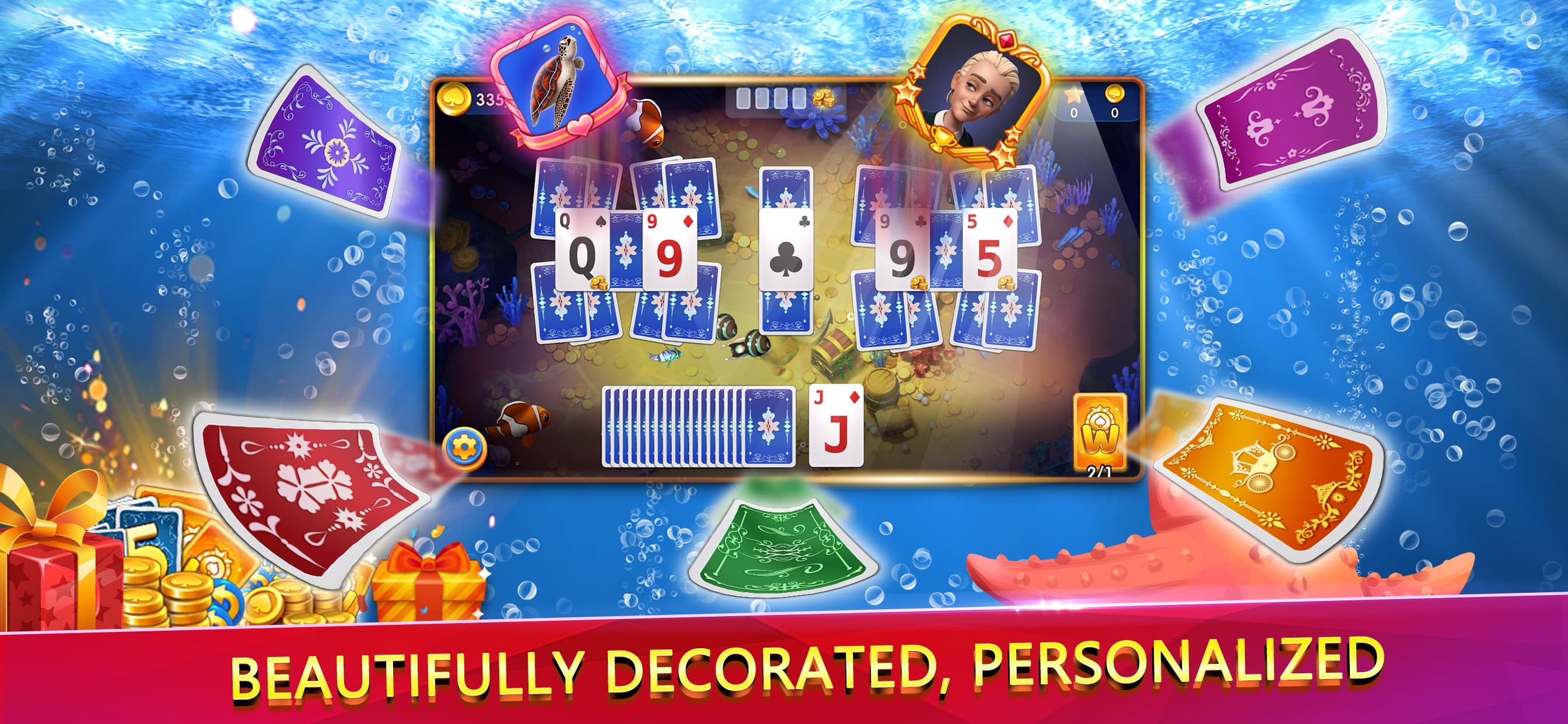 Solitaire UnderSea Tripeaks screenshot 5 - screenshot