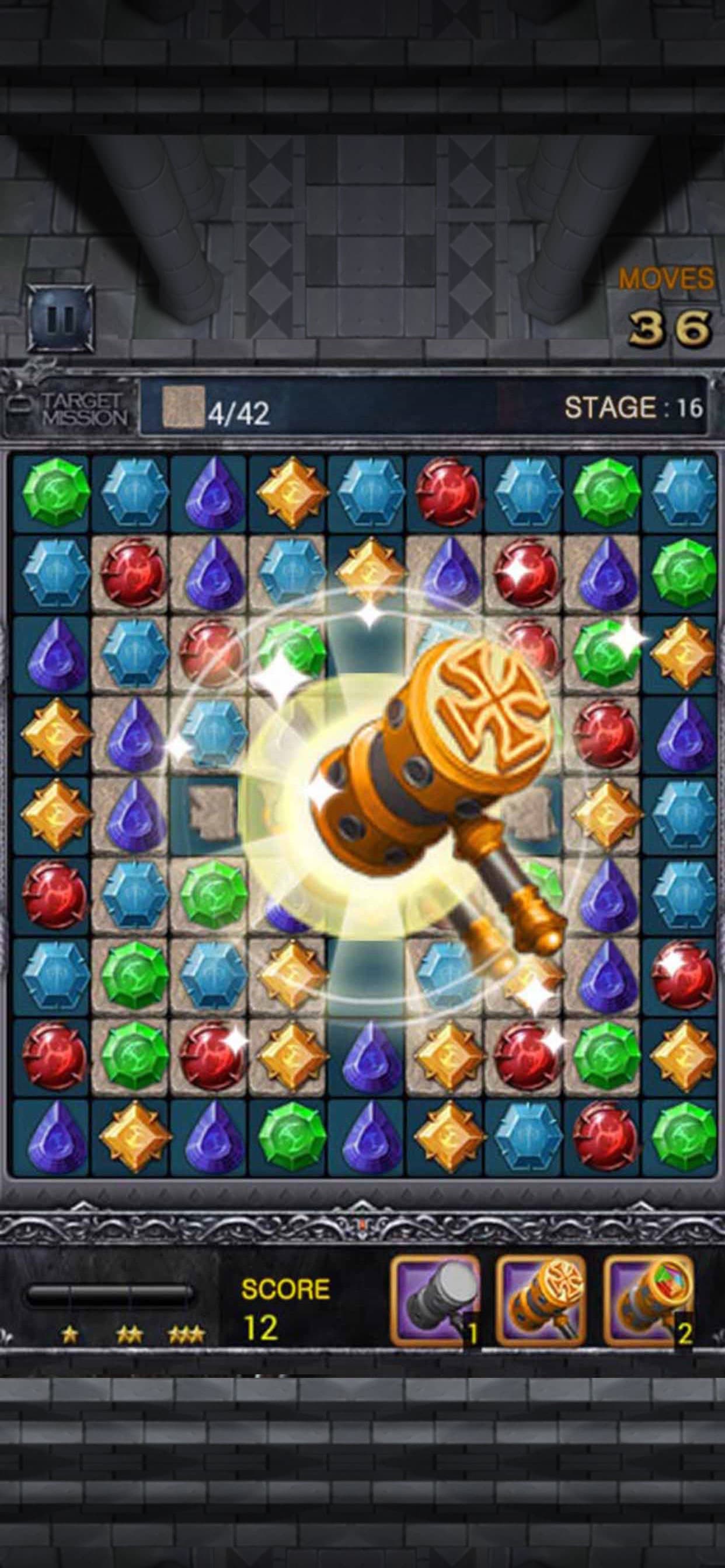 Jewels Dragon Quest - Match 3 screenshot 4 - screenshot