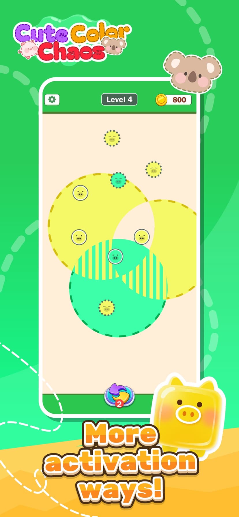Cute Color Chaos screenshot 1 - screenshot